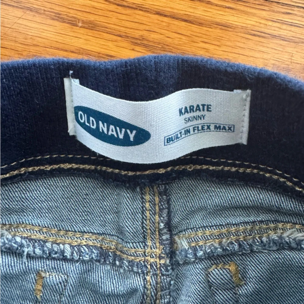 Old Navy Jeans Toddler Karate Skinny Pull On Functional Drawstring Waist